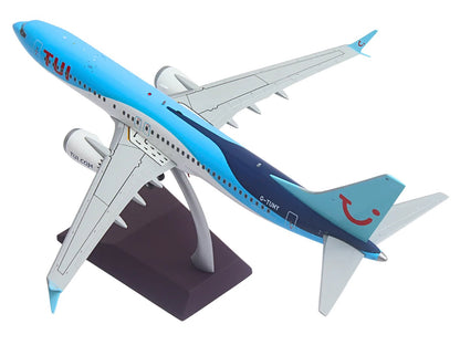 Boeing 737 MAX 8 Commercial Aircraft "TUI Airways" (G-TUMY) Blue and White "Gemini 200" Series 1/200 Diecast Model Airplane by GeminiJets