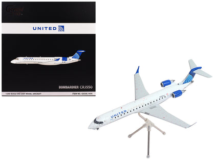 Bombardier CRJ550 Commercial Aircraft "United Express" (N506GJ) White with Blue Tail "Gemini 200" Series 1/200 Diecast Model Airplane by GeminiJets