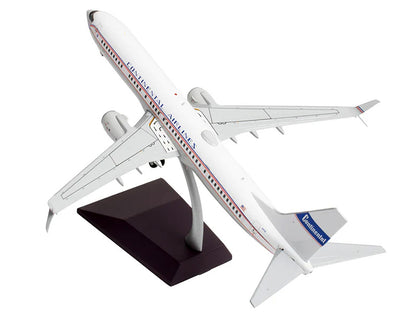 Boeing 737-900ER Commercial Aircraft "Continental Airlines - United Airlines" (N75435) White with Red and Blue Stripes "Gemini 200" Series 1/200 Diecast Model Airplane by GeminiJets