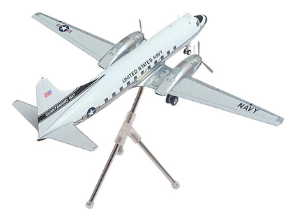Convair C-131 Samaritan Transport Aircraft "United States Navy - NAS Guantanamo Bay" (141017) White and Gray "Gemini 200" Series 1/200 Diecast Model Airplane by GeminiJets