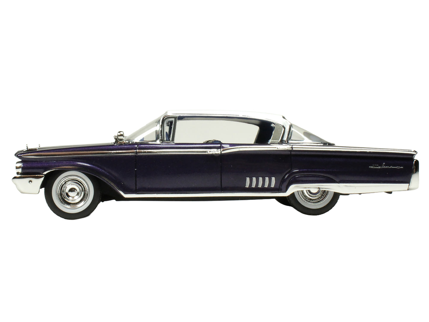 1960 Mercury Park Lane 4 Door Sedan Marine Blue Metallic with White Top and Blue Interior Limited Edition to 200 pieces Worldwide 1/43 Model Car by Goldvarg Collection-DiecastModeler.com