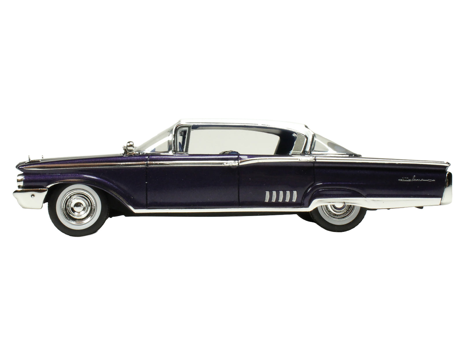 1960 Mercury Park Lane 4 Door Sedan Marine Blue Metallic with White Top and Blue Interior Limited Edition to 200 pieces Worldwide 1/43 Model Car by Goldvarg Collection-DiecastModeler.com