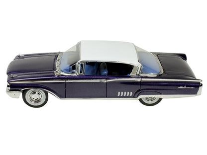 1960 Mercury Park Lane 4 Door Sedan Marine Blue Metallic with White Top and Blue Interior Limited Edition to 200 pieces Worldwide 1/43 Model Car by Goldvarg Collection-DiecastModeler.com