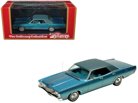 1968 Mercury Brougham Gulfstream Aqua Metallic with Blue Interior Limited Edition to 200 pieces Worldwide 1/43 Model Car by Goldvarg Collection