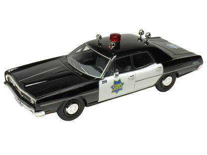 1970 Ford Custom Police Car "San Francisco Police Department" Black and White Limited Edition to 200 pieces Worldwide 1/43 Model Car by Goldvarg Collection
