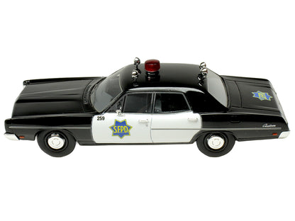 1970 Ford Custom Police Car "San Francisco Police Department" Black and White Limited Edition to 200 pieces Worldwide 1/43 Model Car by Goldvarg Collection
