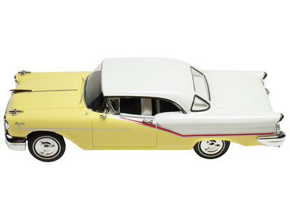 1957 Oldsmobile Starfire Coronado Yellow and Alcan White Limited Edition to 200 pieces Worldwide 1/43 Model Car by Goldvarg Collection-DiecastModeler.com