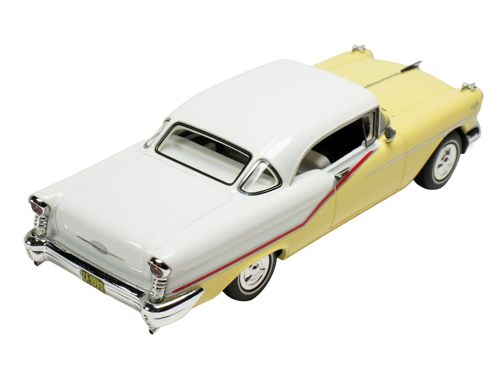 1957 Oldsmobile Starfire Coronado Yellow and Alcan White Limited Edition to 200 pieces Worldwide 1/43 Model Car by Goldvarg Collection-DiecastModeler.com