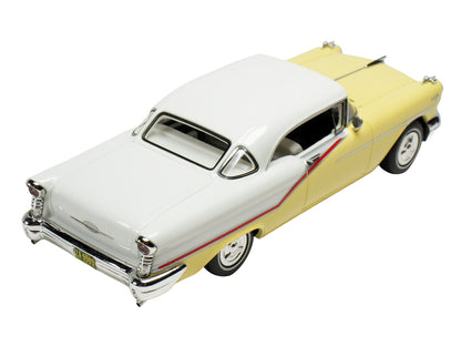 1957 Oldsmobile Starfire Coronado Yellow and Alcan White Limited Edition to 200 pieces Worldwide 1/43 Model Car by Goldvarg Collection-DiecastModeler.com
