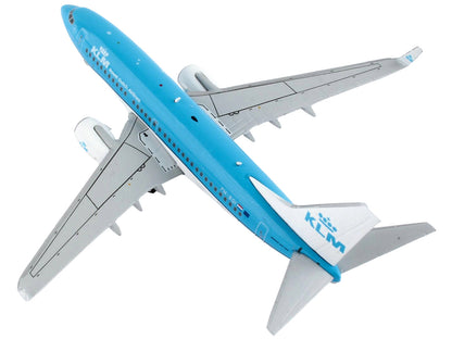 Boeing 737-700 Commercial Aircraft "KLM Royal Dutch Airlines" Blue and White 1/400 Diecast Model Airplane by GeminiJets-DiecastModeler.com