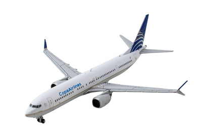 Boeing 737 MAX 9 Commercial Aircraft "Copa Airlines" (HP-9907CMP) White with Blue Tail 1/400 Diecast Model Airplane by GeminiJets-DiecastModeler.com