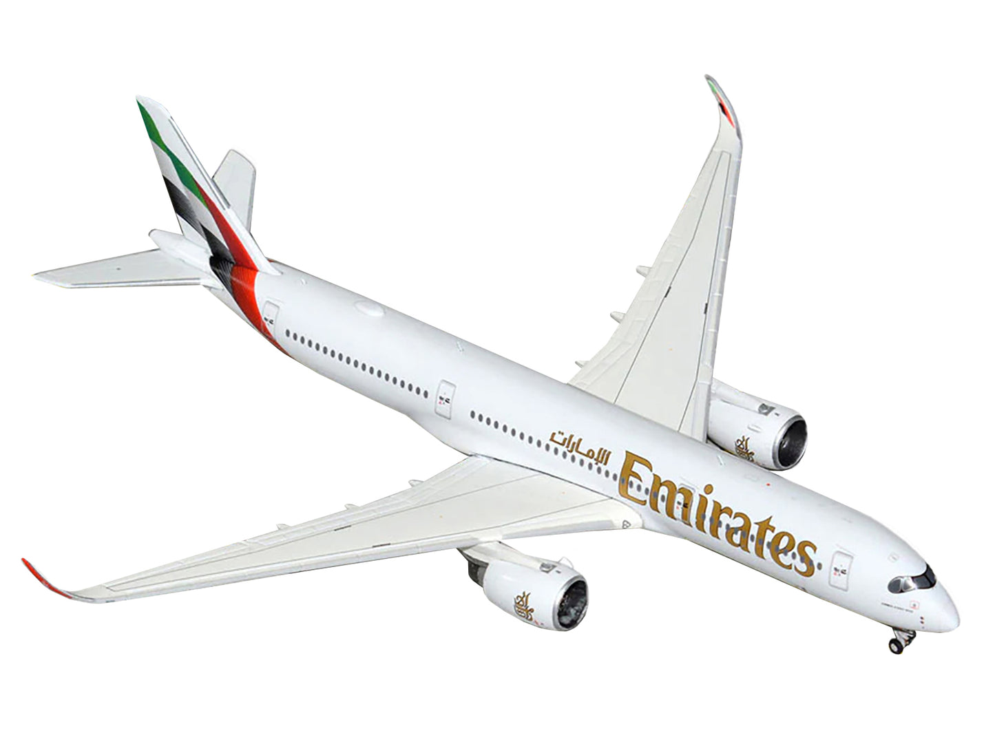 Airbus A350-900 Commercial Aircraft "Emirates Airlines" (A6-EXB) White with Tail Graphics 1/400 Diecast Model Airplane by GeminiJets