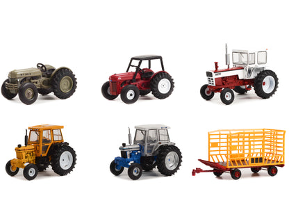 "Down on the Farm" Series Set of 6 pieces Release 7 1/64 Diecast Models by Greenlight-DiecastModeler.com