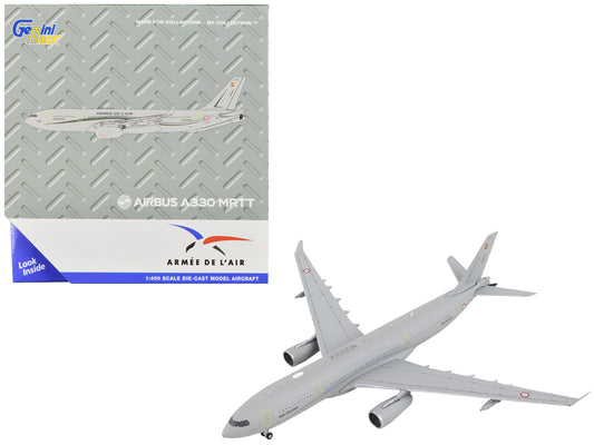 Airbus A330 MRTT Tanker Aircraft "Armee de l'Air - French Air Force" Gray "Gemini Macs" Series 1/400 Diecast Model Airplane by GeminiJets-DiecastModeler.com
