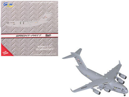 Boeing C-17 Globemaster III Transport Aircraft "Wright-Patterson Air Force Base - United States Air Force" (000-0178) Gray "Gemini Macs" Series 1/400 Diecast Model Airplane by GeminiJets-DiecastModeler.com