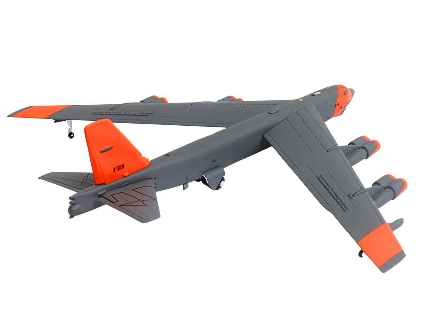 Boeing B-52 Stratofortress Bomber Aircraft "Barksdale AFB 49th Test and Evaluation Squadron" (61-0028) United States Air Force "Gemini Macs" Series 1/400 Diecast Model Airplane by GeminiJets