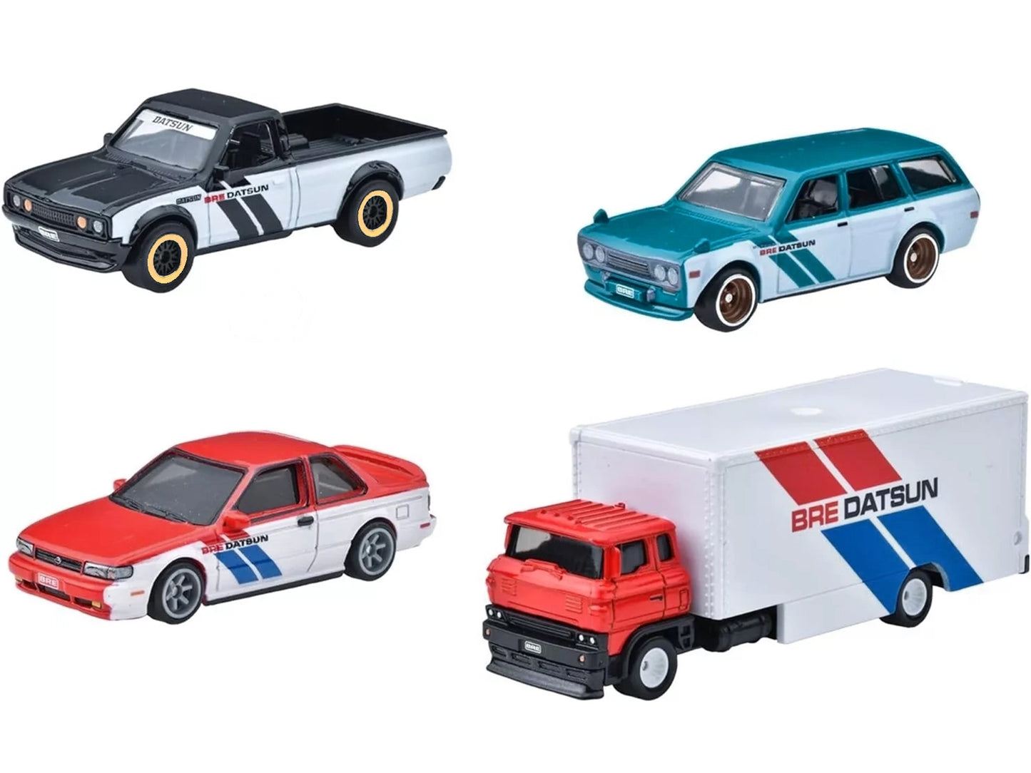 "BRE" Set of 4 pieces Series Hot Wheels "Premium" 2024 Series U Diecast Model Cars by Hot Wheels-DiecastModeler.com