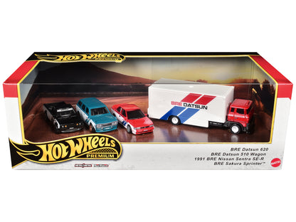 "BRE" Set of 4 pieces Series Hot Wheels "Premium" 2024 Series U Diecast Model Cars by Hot Wheels-DiecastModeler.com