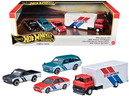 "BRE" Set of 4 pieces Series Hot Wheels "Premium" 2024 Series U Diecast Model Cars by Hot Wheels-DiecastModeler.com