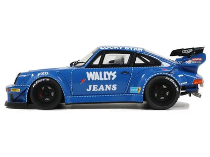 RWB Bodykit "OSHO Arrow" Blue 1/18 Model Car by GT Spirit-DiecastModeler.com