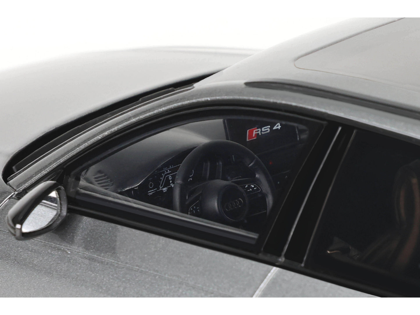 Audi RS 4 Competition Gray Metallic 1/18 Model Car by GT Spirit-DiecastModeler.com