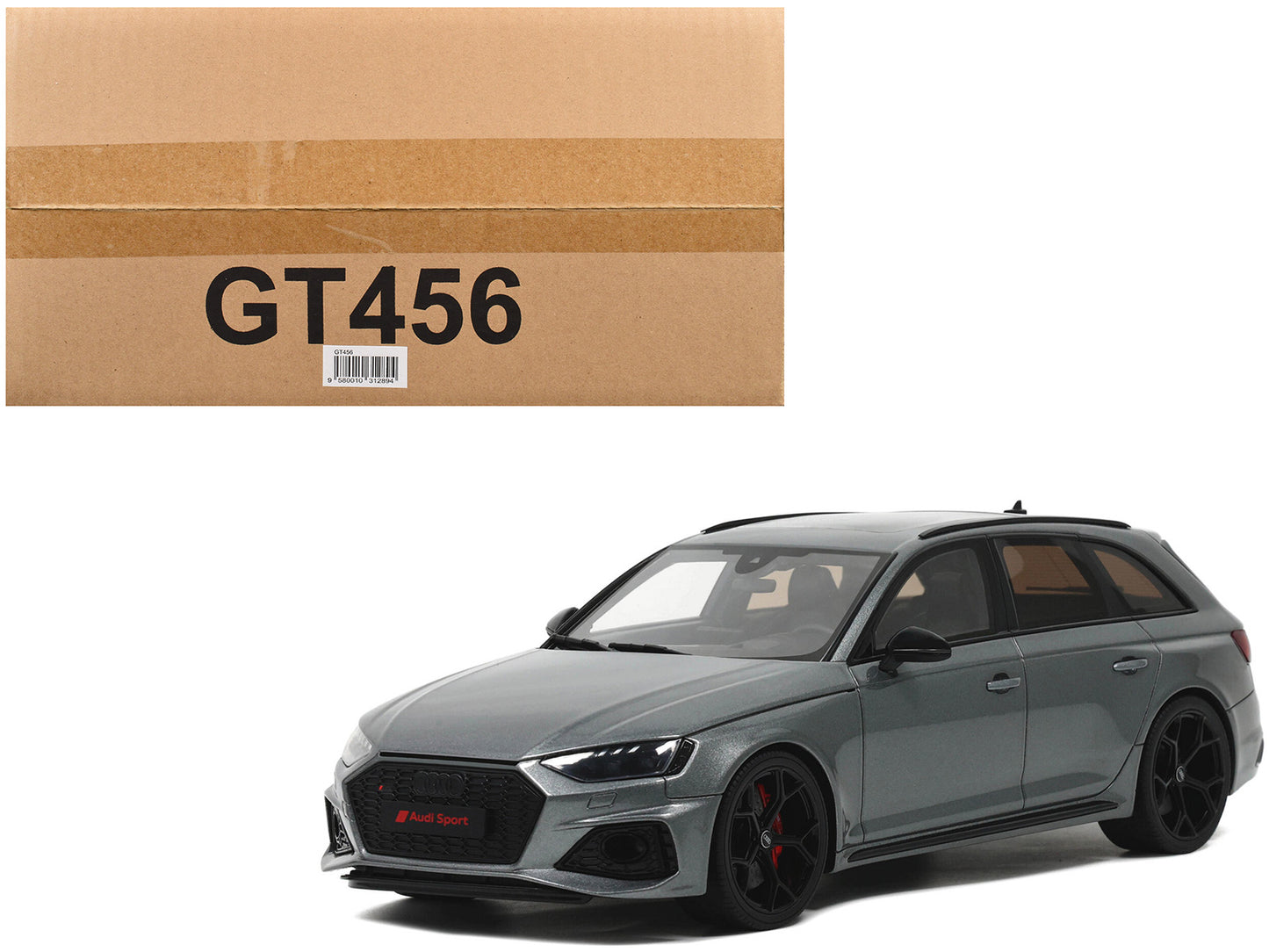 Audi RS 4 Competition Gray Metallic 1/18 Model Car by GT Spirit-DiecastModeler.com