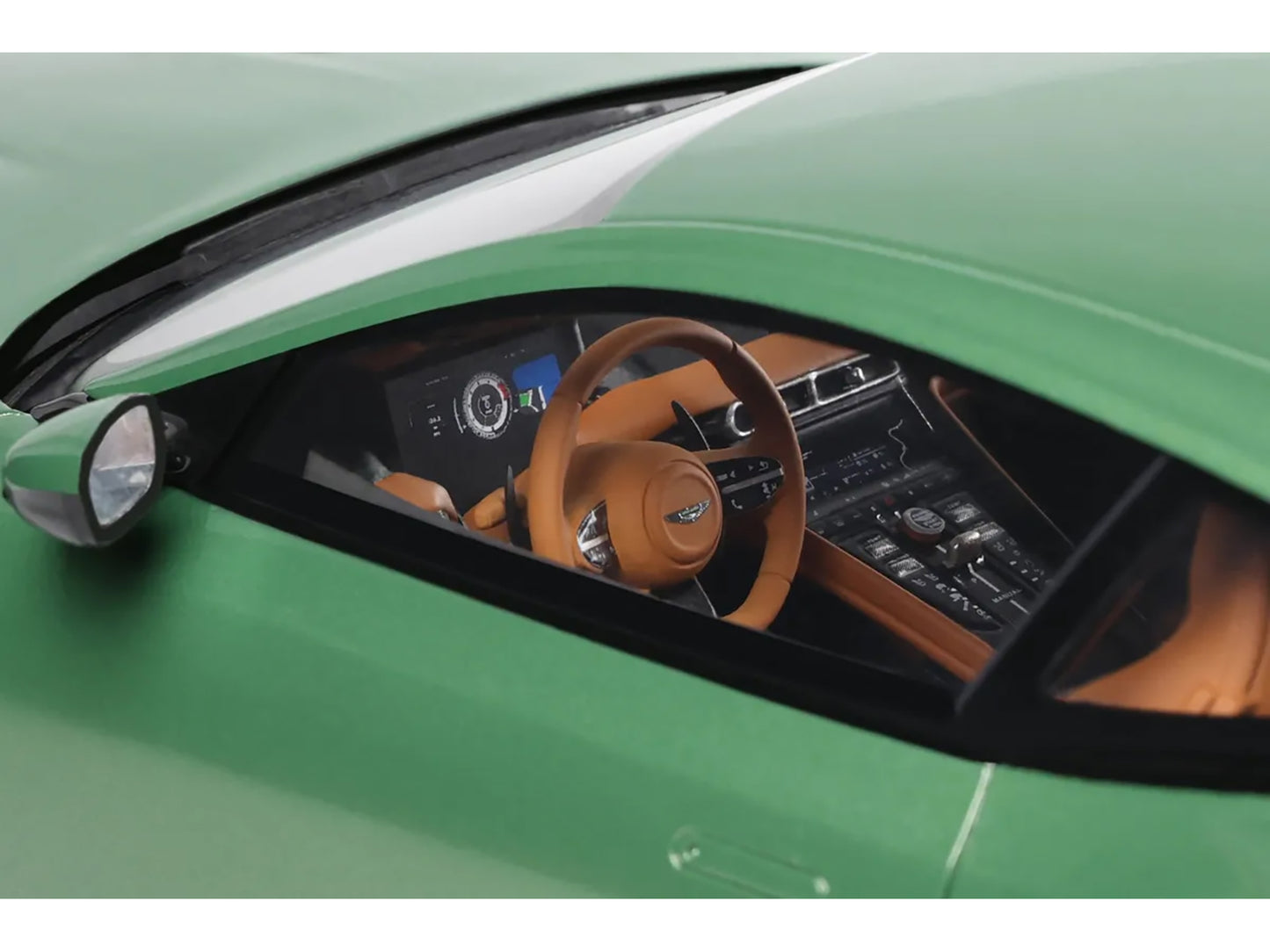 2023 Aston Martin DB12 Green Metallic 1/18 Model Car by GT Spirit