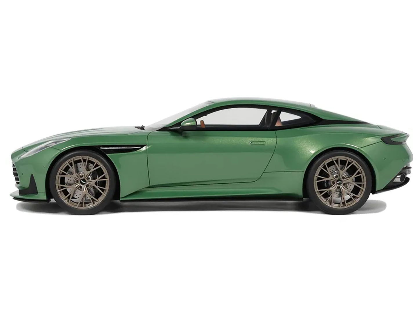 2023 Aston Martin DB12 Green Metallic 1/18 Model Car by GT Spirit