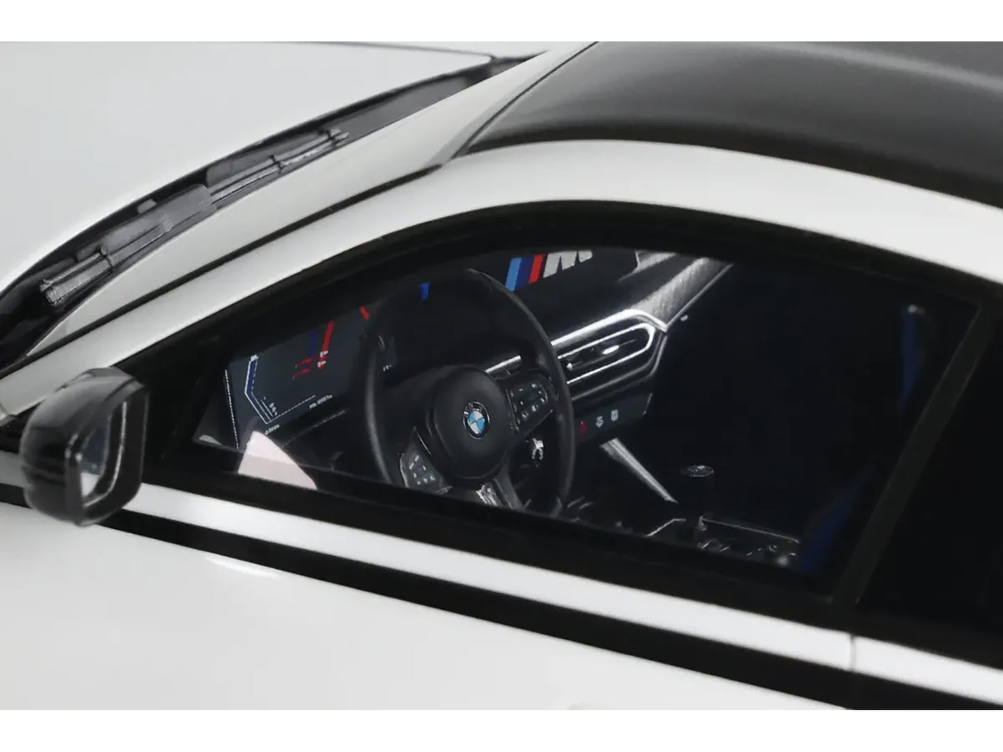 BMW M2 M White with Black Stripes 1/18 Model Car by GT Spirit