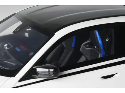 BMW M2 M White with Black Stripes 1/18 Model Car by GT Spirit