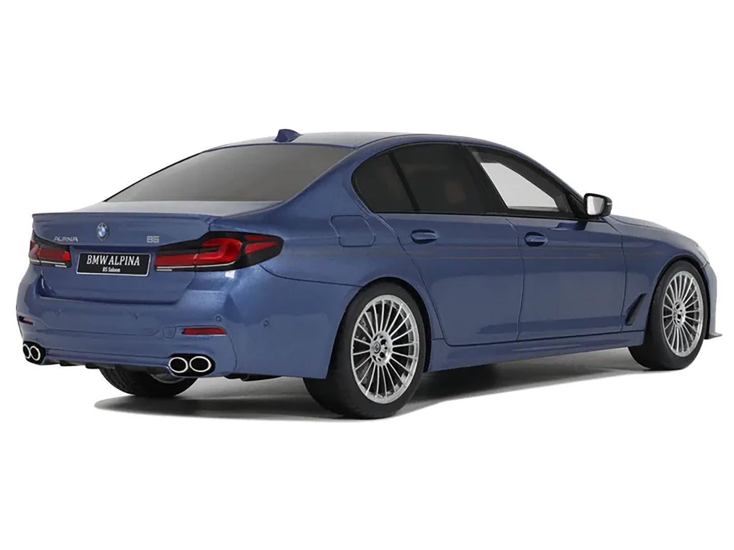 2023 BMW Alpina B5 Saloon Blue Metallic 1/18 Model Car by GT Spirit