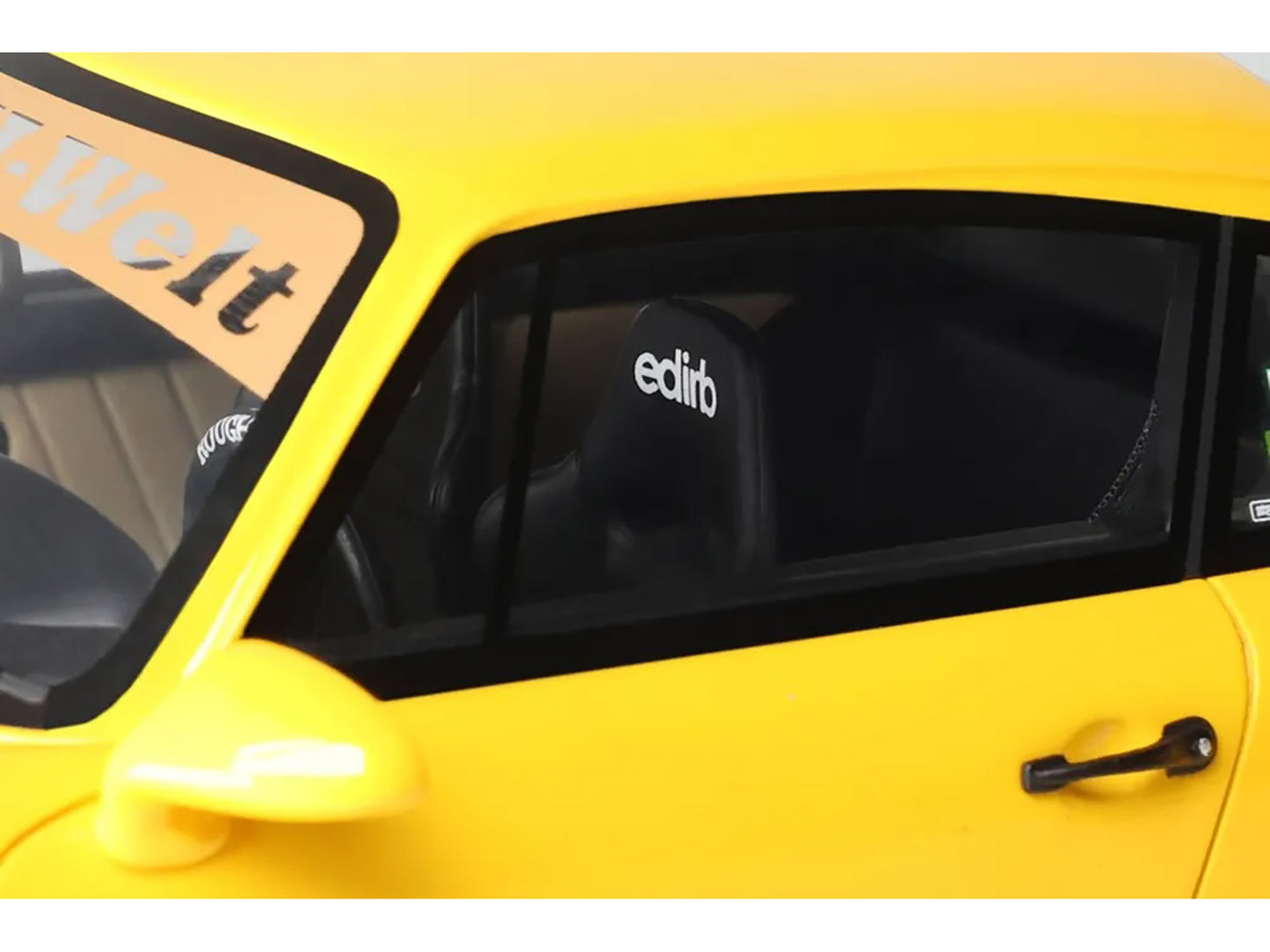 2024 Porsche 911 (964) RWB "Qeema" Yellow 1/18 Model Car by GT Spirit-DiecastModeler.com