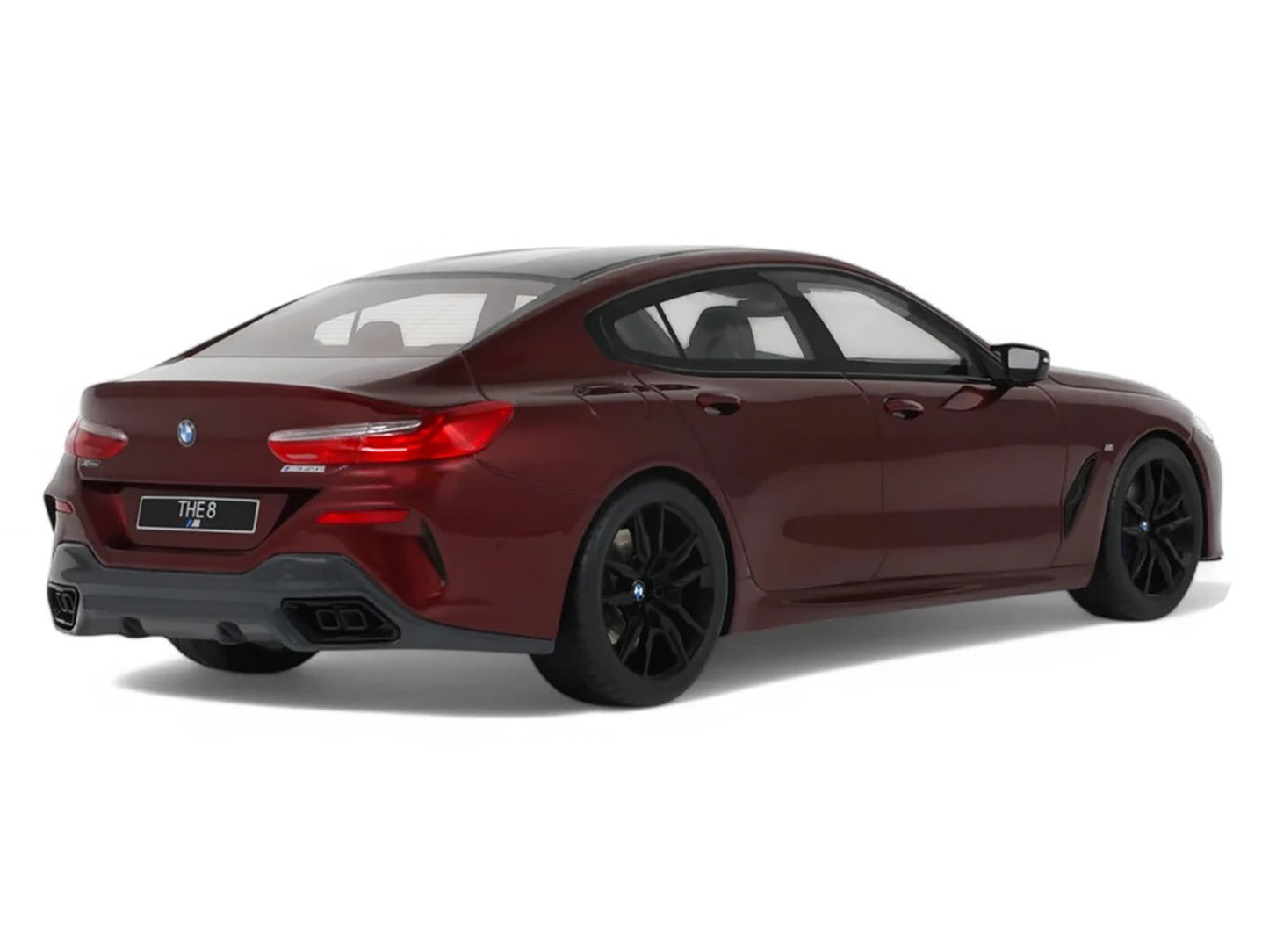 2023 BMW M850I xDrive M Performance Aventurine Red with Carbon Top 1/18 Model Car by GT Spirit