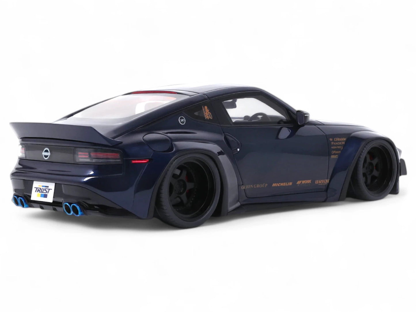 2023 Nissan 400Z by Pandem RHD (Right Hand Drive) Midnight Blue 1/18 Model Car by GT Spirit