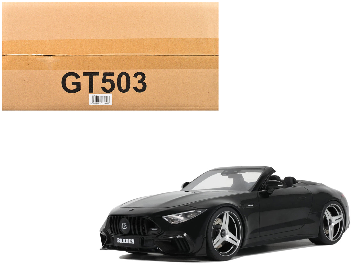 Brabus 750 BODO Buschmann Edition Obsidian Black 1/18 Model Car by GT Spirit-DiecastModeler.com