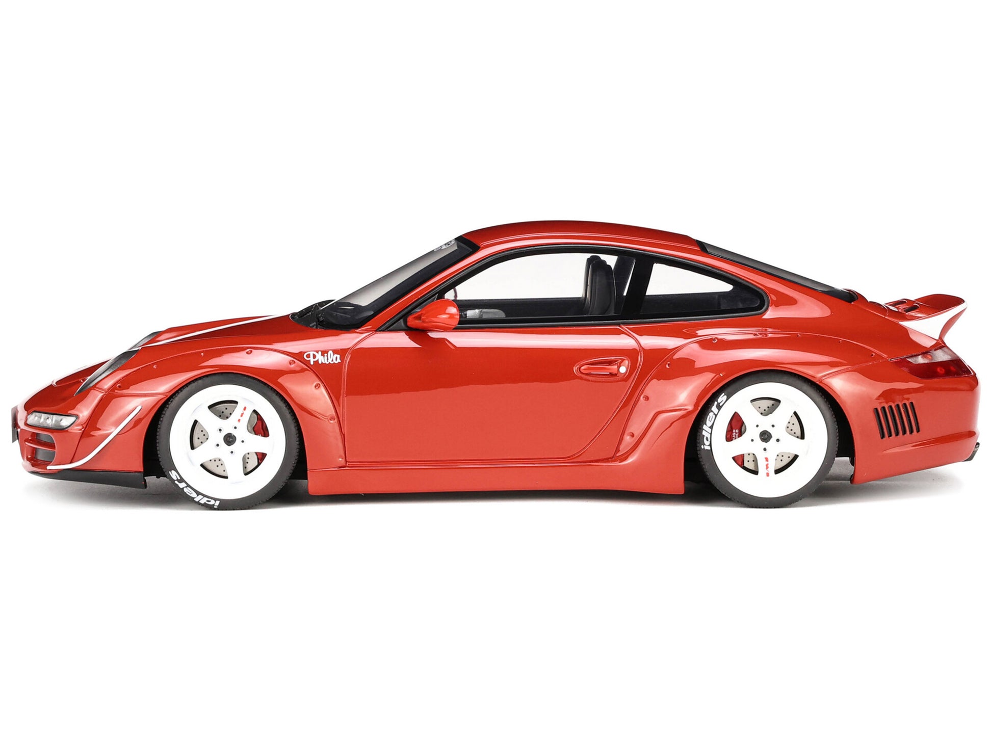 2021 Porsche 911 RWB "AKA Phila" Red 1/18 Model Car by GT Spirit-DiecastModeler.com