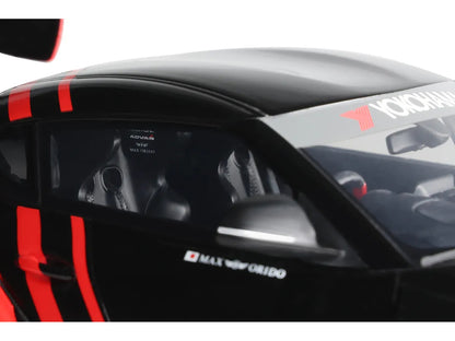 2020 Toyota Supra GR RHD (Right Hand Drive) "Advan" Black and Red 1/18 Model Car by GT Spirit