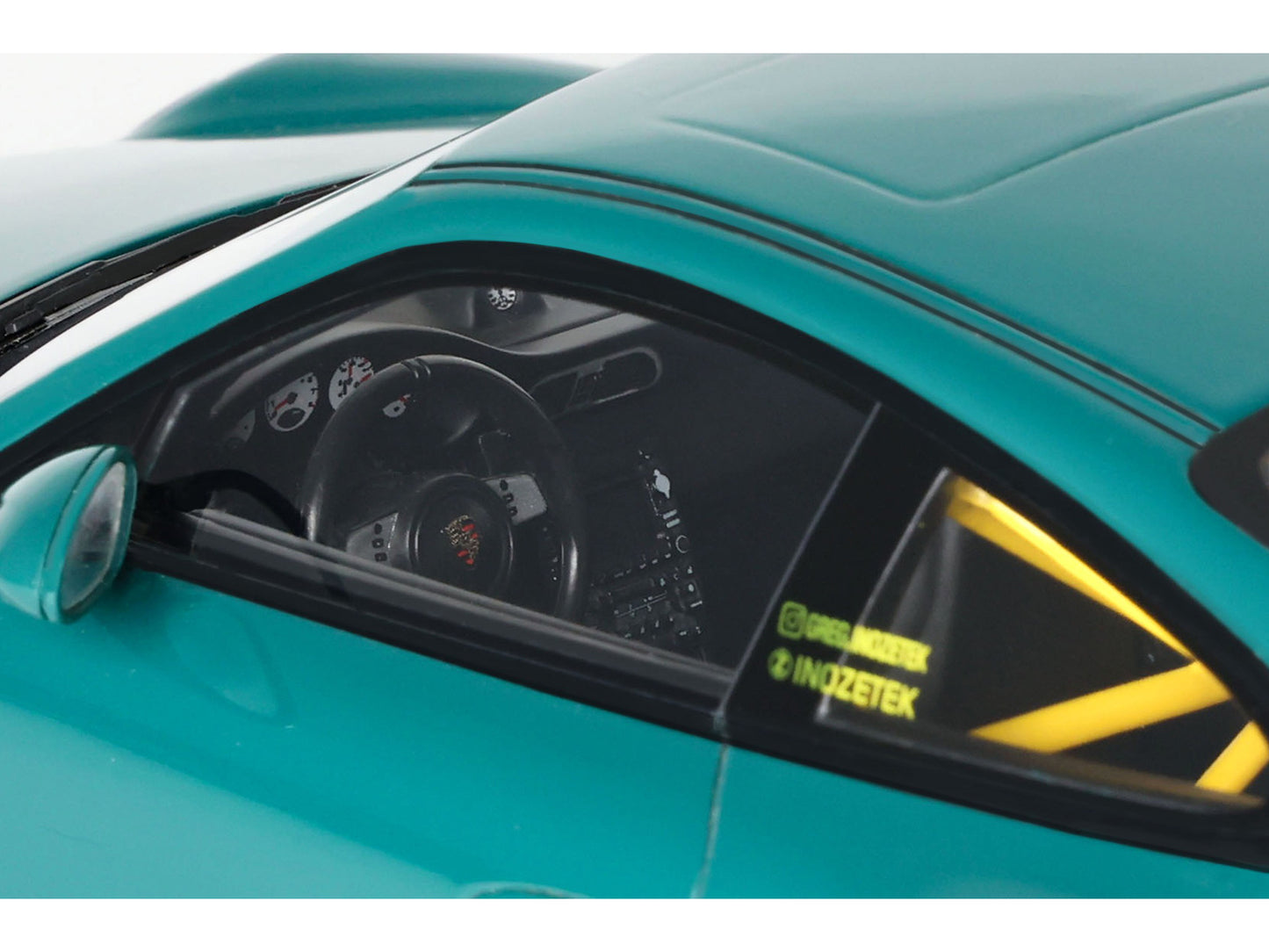 2021 RWB Bodykit "Syunkashuto" Green with Black Stripes 1/18 Model Car by GT Spirit-DiecastModeler.com