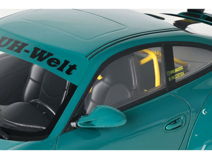 2021 RWB Bodykit "Syunkashuto" Green with Black Stripes 1/18 Model Car by GT Spirit-DiecastModeler.com