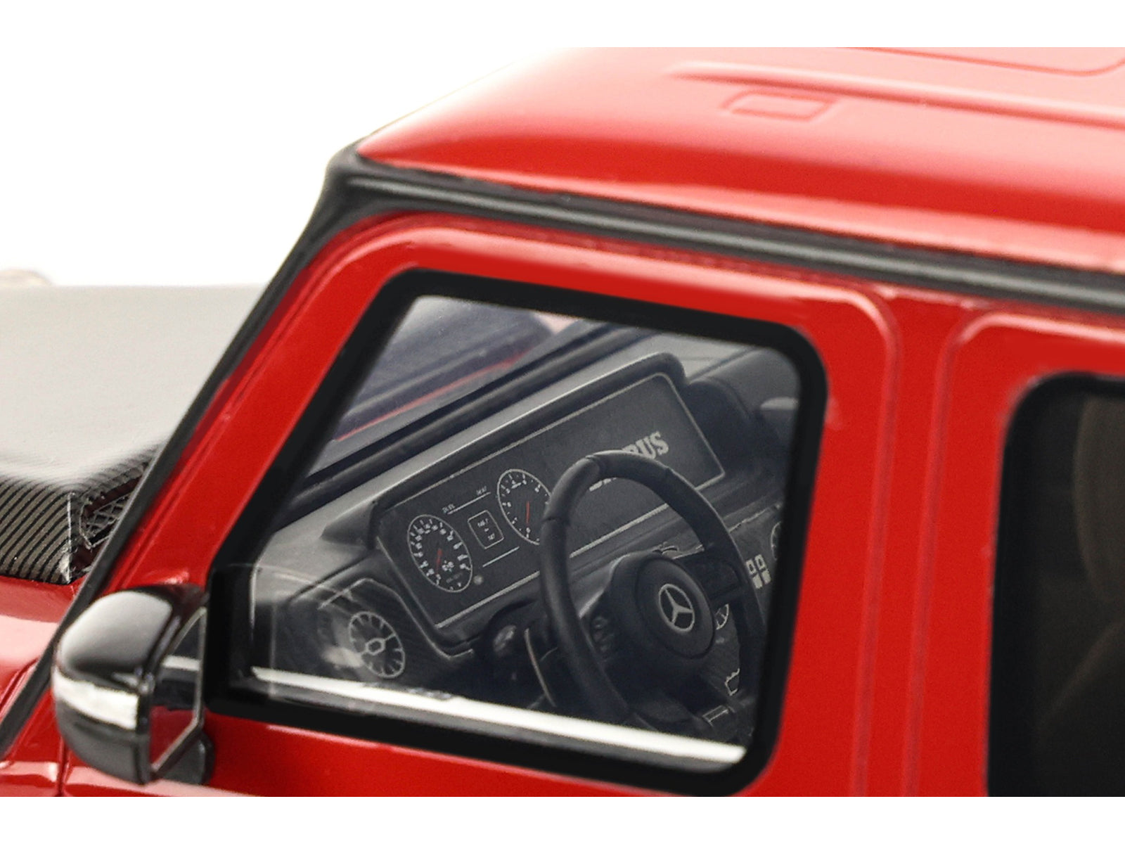 2022 Brabus 900 Rocket Edition Red with Carbon Hood 1/18 Model Car by GT Spirit-DiecastModeler.com