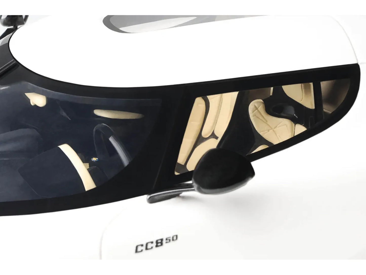 2024 Koenigsegg CC850 Crystal White 1/18 Model Car by GT Spirit