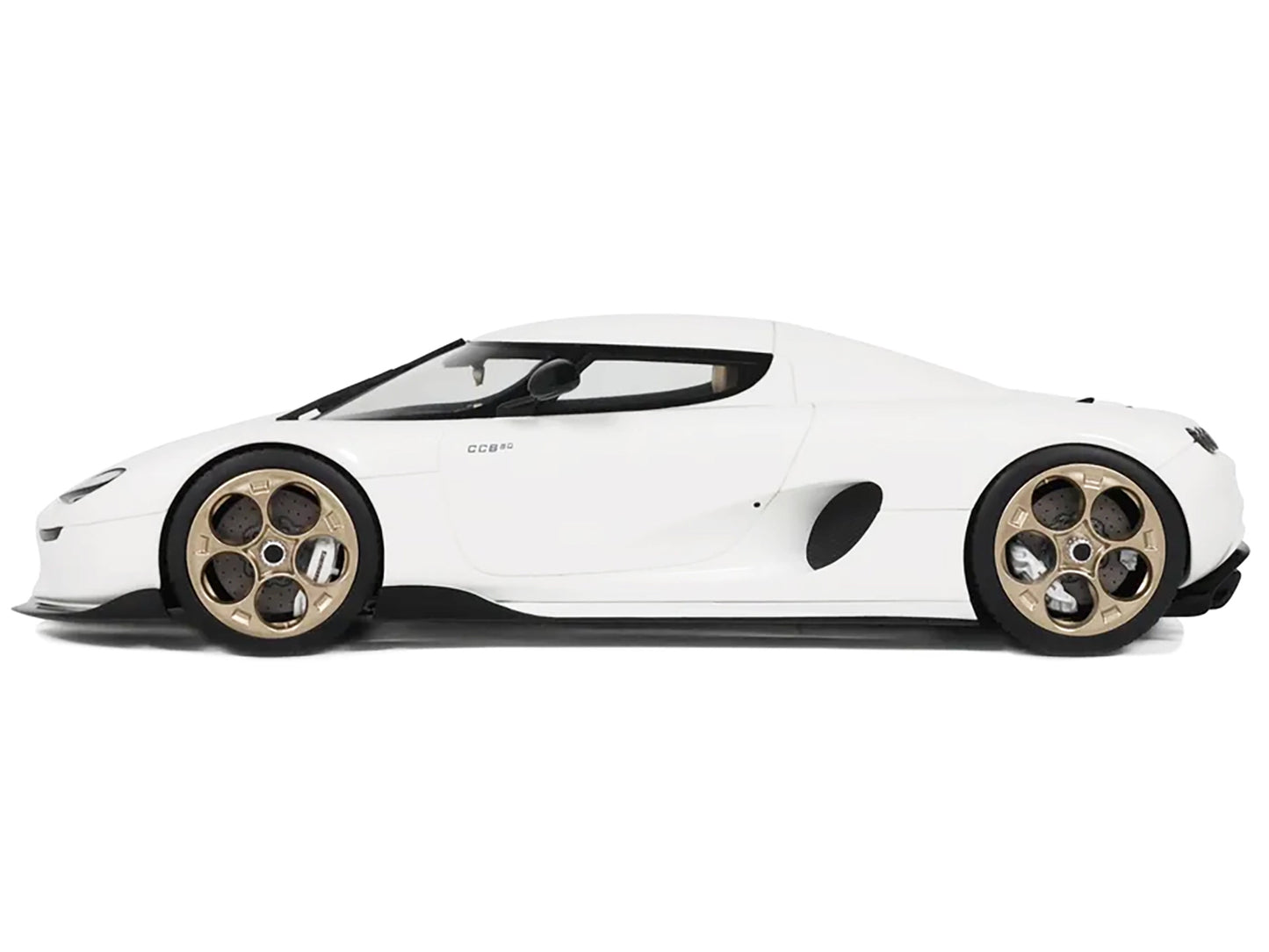 2024 Koenigsegg CC850 Crystal White 1/18 Model Car by GT Spirit