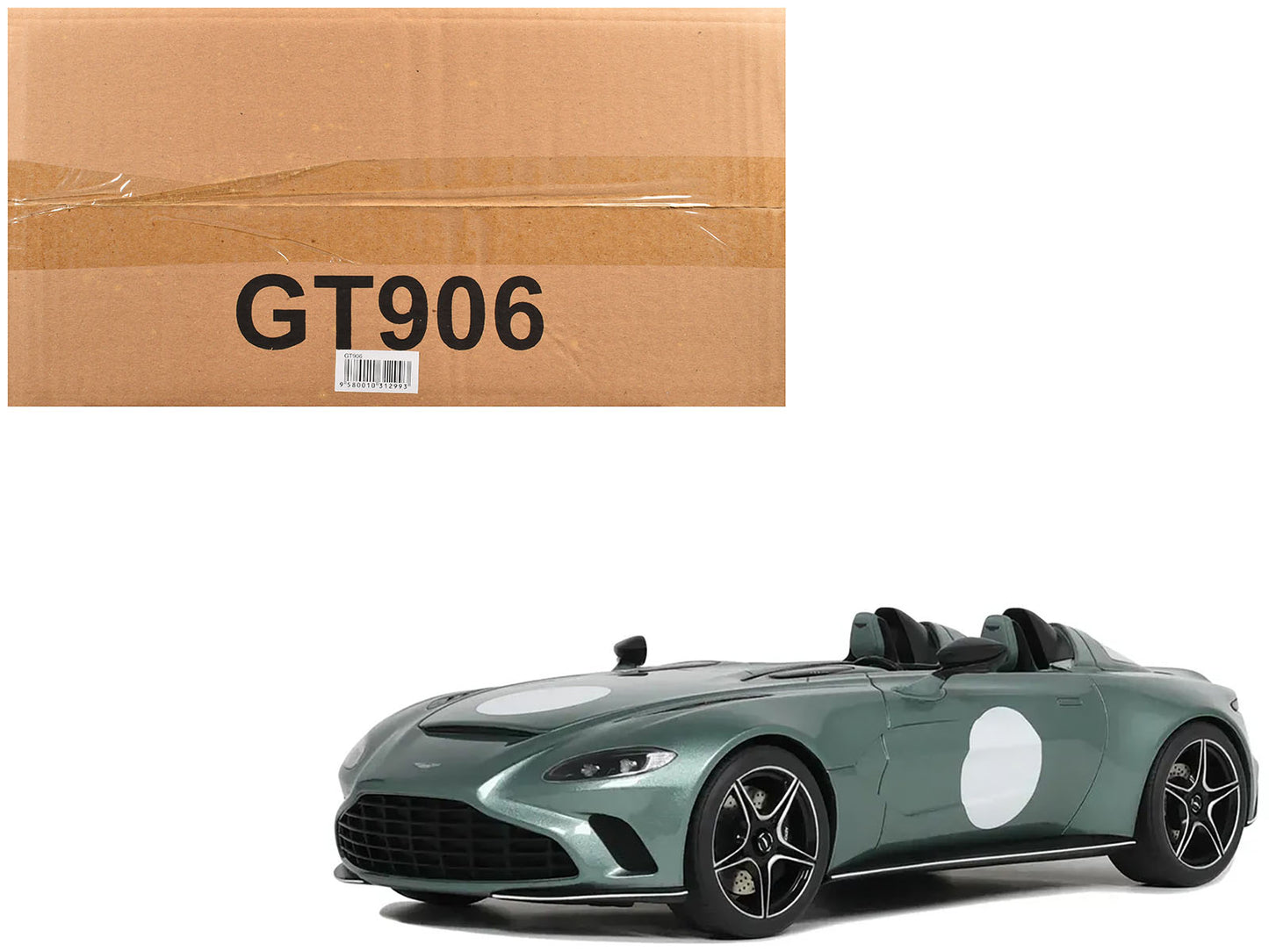 Aston Martin V12 Speedster Green Metallic 1/18 Model Car by GT Spirit-DiecastModeler.com