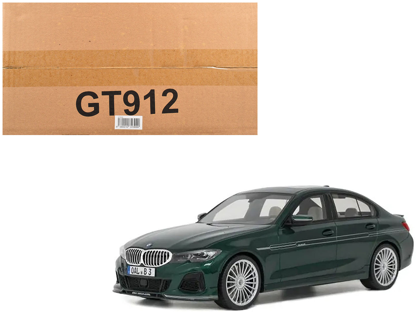 BMW Alpina B3 Green Metallic 1/18 Model Car by GT Spirit-DiecastModeler.com