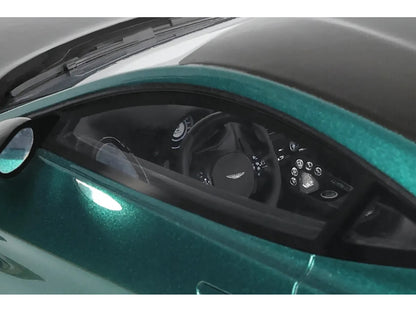 2023 Aston Martin Vantage V12 British Racing Green with Black Hood and Top 1/18 Model Car by GT Spirit