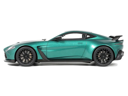 2023 Aston Martin Vantage V12 British Racing Green with Black Hood and Top 1/18 Model Car by GT Spirit