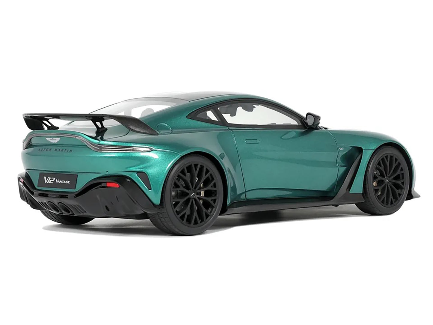 2023 Aston Martin Vantage V12 British Racing Green with Black Hood and Top 1/18 Model Car by GT Spirit