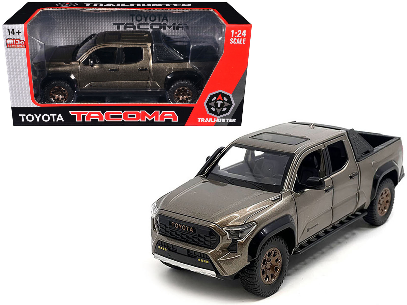 2024 Toyota Tacoma Trailhunter Edition Pickup Truck Bronze Metallic 1/24 Diecast Model Car-DiecastModeler.com