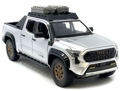 2024 Toyota Tacoma Trailhunter Edition Pickup Truck Silver Metallic 1/24 Diecast Model Car