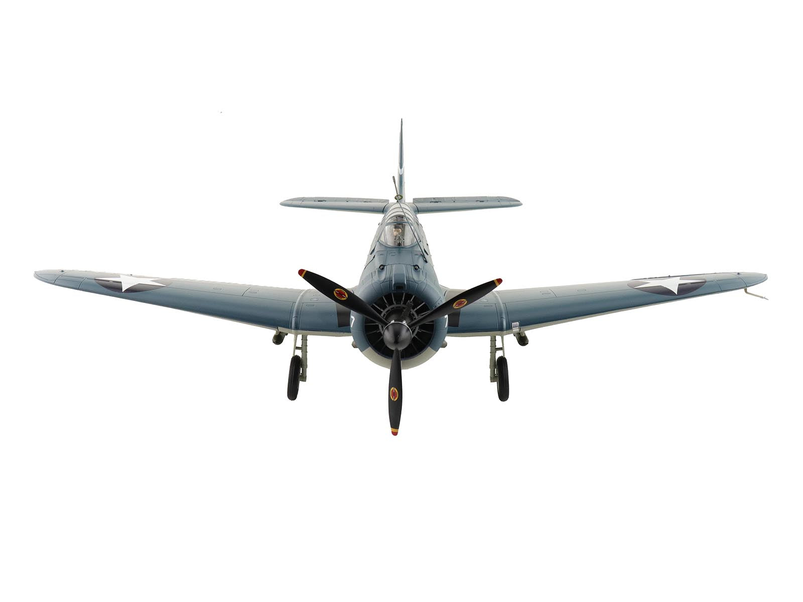 Douglas SBD-3 Dauntless Aircraft "Dusty Kleiss S-7 Scouting Six USS Enterprise" (1942) United States Navy "Premium Collection" 1/32 Diecast Model by Hobby Master-DiecastModeler.com